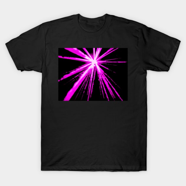 HOT PINK LASER BLAST T-Shirt by neilstuartcoffey